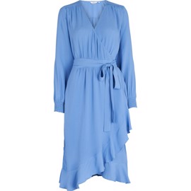Nilla Wrap Dress Azure Blue